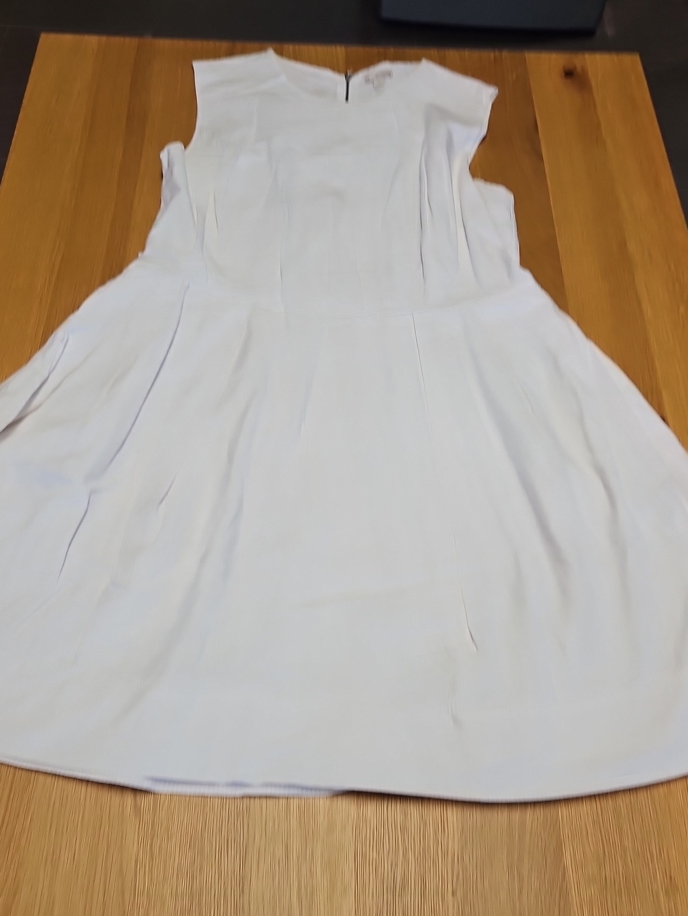 GAP White Sleeveless Fit-and-Flare Mini Dress